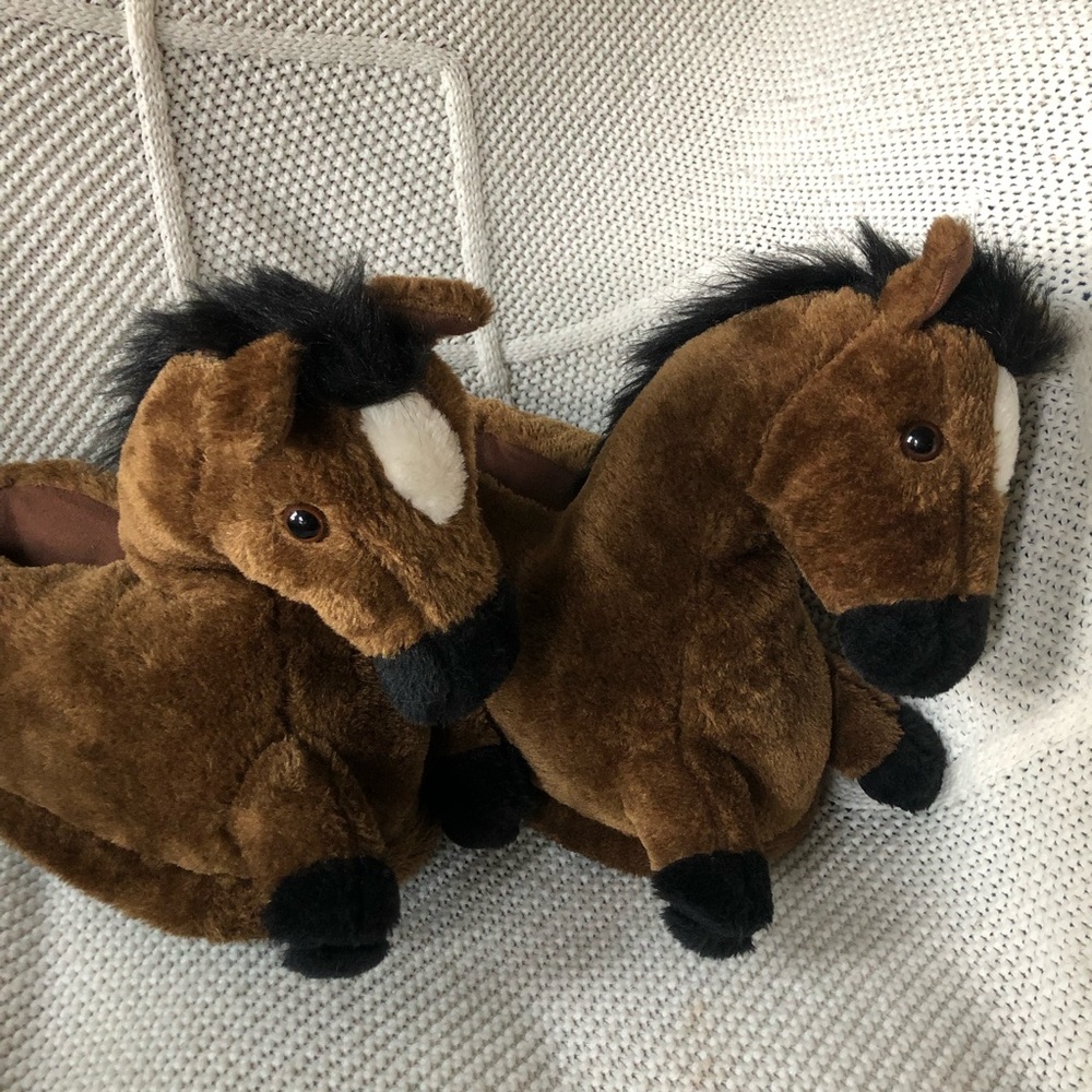 happy feet horse slippers